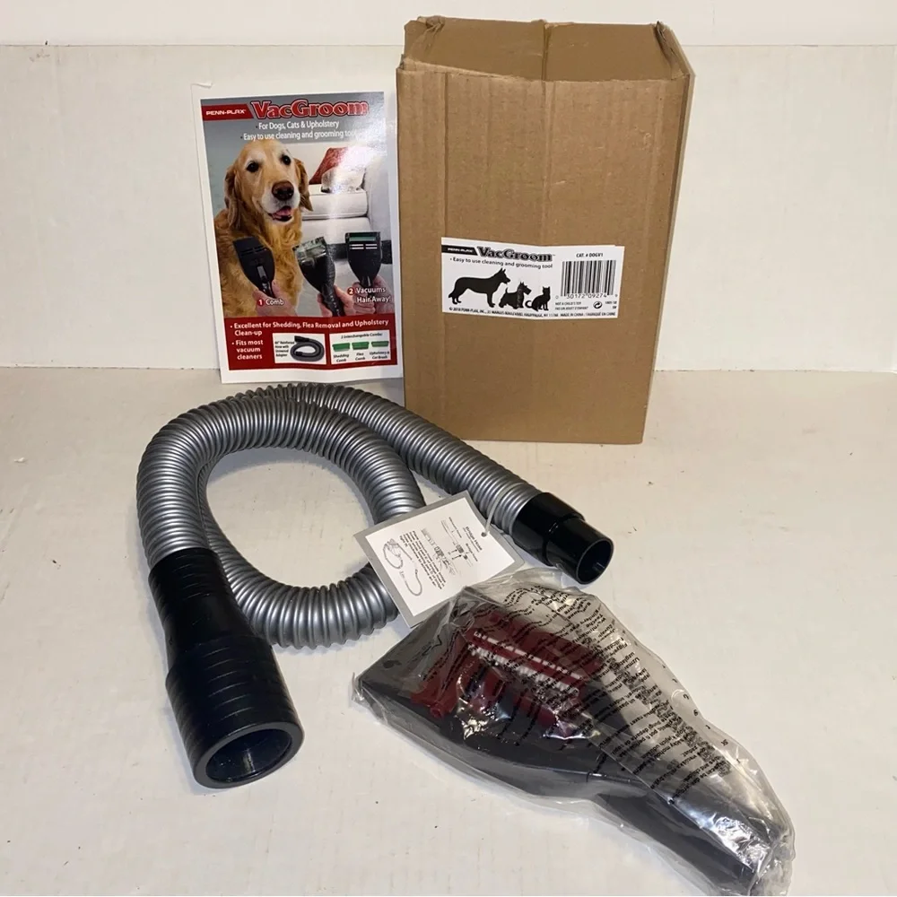 Penn-Plax VacGroom for Dogs Cats & Upholstery Easy to Use Cleaning & Grooming
